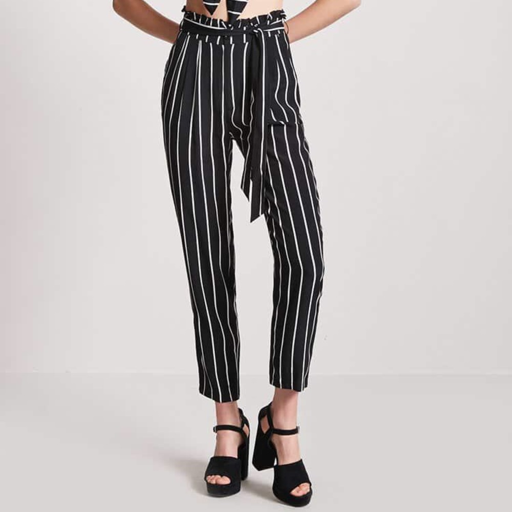 NWOT Striped Loose Pants